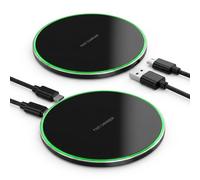 2Pcs Chargeur Induction 35W sans Fil Rapide Compatible avec iPhone 16/15/14/13/12/11 Pro Max, Sam-Sung Galaxy S25 Ultra/S24/S23, Google Pixel 9/8 Pro, Chargeur sans Fil 15W Qi pour Android iOS