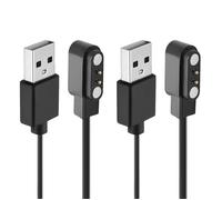 2pcs Chargeur Montre Connectée Magnétique Chargeur Montre Connectée 2 Pins 4mm Compatible avec YAMAY SW022 AGPTEK LW11 Ticwatch GTX