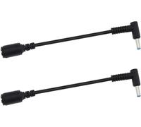 2pcs Chargeur pour Ordinateur Portable DC Convertisseur Câble 7.4x5mm Femelle à 4.5x3mm Mâle avec Cordon Adaptateur à Broches Compatible avec HP Pavilion Envy