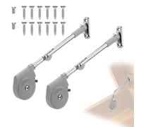 2pcs Charnières à Fermeture Douce, Charnière de Support de Couvercle Charnières Coffre le Couvercle Reste Ouvert à 98 Degrés pour Portes à Rabat à Ouverture Vers le Haut Coffre Boîte Jouets