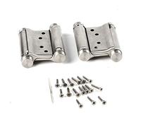 2Pcs Charnières À Ressort Double Action en Acier Inox 3in Charnières Saloon pour Porte Battante Tenir Jusque 15Kg