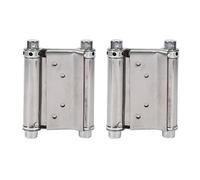 2Pcs Charnières À Ressort Double Action en Acier Inox Charnières de Porte de Saloon Gond Porte Battante, Capacité de Charge Jusqu'à 15 Kg