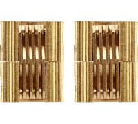 2pcs charnières cachées ouverture 180 degrés cuivre caché pour Cabinet Door Gift Box