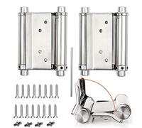 2Pcs Charnières de Porte de Saloon Gond Porte Battante Charnière à Ressort apacité de Charge Jusqu'à 15 Kg 76mm 3inch