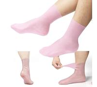 2pcs Chaussettes Hydratantes, Chaussettes en Silicone Douces Chaussettes Hydratantes pour les Pieds Chaussettes en gel Confortables pour Femmes Hydratant les pieds Adoucit Empêche les Fissures