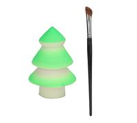 2pcs Christmas Makeup Sponge Oblique Nose Shadow Brush Set Soft Portable Face Beauty Sponges Face Makeup Sponge Brush