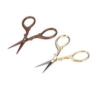 2pcs Ciseaux de précision ciseaux beauté maquillage garniture pour hommes courbé arrondi visage moustache cheveux nez cheveux barbe coupe