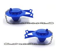 2Pcs Clapet De Toilette Raccords De Réservoir De Toilette Clapet De Vidange en Caoutchou, Joint en caoutchouc Raccords de réservoir de toilette de soupape de vidange d'économie d'eau Flapper, 2 Inch