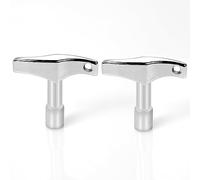 2pcs Clé de Batterie, Clé de Serrage Batterie Musique Foret de Clé d'Accordage de Batterie Accordeur de Clé de Batterie pour Batterie Acoustique et Électronique (Quadrilatère, Hexagone)