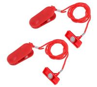 2pcs e Sécurité Magnétique Universelle pour Tapis Roulant, Interrupteur de Sécurité Magnétique Aimant d'Arrêt d'Urgence Rectangulaire pour Tapis Roulant pour la Plupart des Tapis Roulants