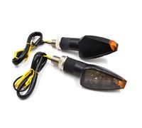 2pcs Clignotant Led Universel Pour Motos, Indicateur Triangle Drl, Pour Honda, Kawasaki, Yamaha, Ducati ""Nipseyteko