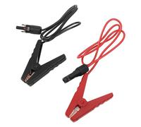 2Pcs Clip de Batterie à énergie Solaire, Pinces de Chargeur de Batterie Pinces de Panneau Solaire ABS Câble d'extension de Batterie pour Panneau Solaire Automobile Moto