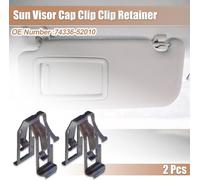 2pcs Clip de fixation de casquette de pare-soleil en fer noir No.74336-52010 pour Toyota Land Cruiser Camry Yaris Corolla pour Lexus