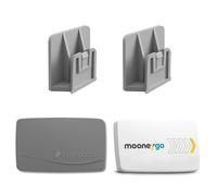 2PCS - Clip support pour T.Pass - Clip adhésif - Compatible avec MooneyGo- Support de télépéage pour voiture - Support nouveau à clip - Fixation - Gris