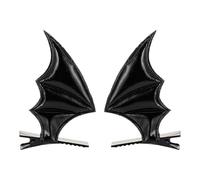 2pcs Clips de cheveux de chauve-souris pour Halloween - Accessoires de cosplay gothique pour filles, femmes, | Vampire Bat Wings Barrettes pour la fête costumée, déguisé, événements scolaires,
