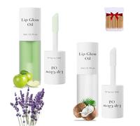 2Pcs Clovey Korean Lip Oil Stain,Clovey Tinted Lip Glow Oil,24-Hour Hydration & Plumping Effect,Waterproof,No Peel Off,Smooth Glide Application (06+07, SIZE)