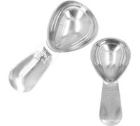 2Pcs Coffee Measuring Scoop 304 Stainless Steel Ground Coffee Measuring Spoon Set with Scale (Cuillère à mesurer le café moulu en acier inoxydable avec échelle)