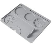 2pcs Coffee Tamping Mat Silicone Non Slip Holder Pad Press Cushion Tool Accessory Tamp Station for Home And Cafe(Grey)