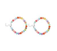 2PCS Collier de Compagnie perlé réglable pour Les Chiens et Les Chats Collier de Petit Chien Durable Vibrant