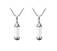 2pcs Collier de flacon Verre ouvable