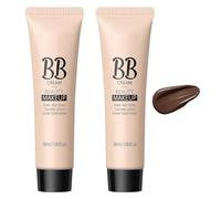 2PCS Concealer Hydrating BB Cream, Correcteur hydratant BB Crème, Crème correctrice de couleur, Lotion hydratante CC pour toutes les peaux (Chocolate, 1)