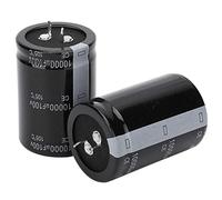 2PCS Condensateur électrolytique 100V 10000uF Capacité Snap in Terminal Type Condensateur électrolytique pour DIY Applications électroniques 105℃ 3.5x5cm
