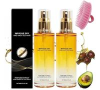 2Pcs Conditioning Oil Spray Scalp & Hair Strengthener,Leave-In Conditioner Comforting Shampoo Cleanser,Gently Nourishes Smooth Hair For Daily Hair Care