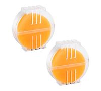 2pcs Conditionneur de Fil de Cire d'Abeille, Cire pour Fil Broderie avec Boîte en Plastique Cire pour Fil à Broder Cire d'Abeille pour Couture Matelassage le Fil de Renforcement (Jaune)