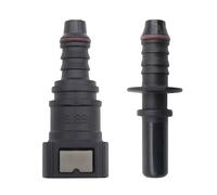 2pcs Connecteur de Tuyau de Carburant Droit Femelle, Raccord Durite Essence, 9.89 Tuyau de Ligne de Carburant id8, Raccord Rapide Traversant pour Voiture