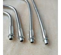 2PCS Connecteur mâle Chrome M10 DIA.Tube de tuyau métallique flexible à LED avec tuyaux de tuyau mou en serpentine noix DIY (Color : Length 600mm)