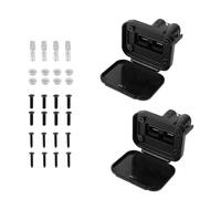 2pcs Connecteurs Rapides 50A avec Support et Capuchon, Calibre 12-6 AWG Déconnexion Rapide de Batterie 12V-36V Prise SB50 Étanche pour Voiture Camping-Car Treuil de Bateau Remorque (Noir)