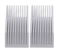 2Pcs Cooling Fins Aluminum Heat Radiator Heatsink Kit for Electronic Chip CPU 100x40x30mm(With Thermal Conductive Adhesive )