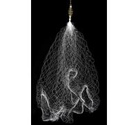 2pcs Copper Spring Shoal Fishing Netting with Luminous Beads Mesh Net for Night Fishing Fishing Tackle (filet de pêche à ressort en cuivre avec perles lumineuses pour la pêche de nuit)