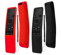 2PCS Coque Télécommande de Protection pour Samsung Smart TV BN59-01241A, BN59-01242A, BN59-01260A, BN59-01266A, BN59-01259B BN59-01259E Housse étui de Protection en Silicone Télécommande Noir Rouge