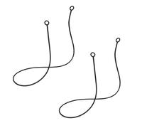 2pcs Cordon de Connecteur de Bouchons d'Oreilles, Anti-Chute Cordon en Silicone pour Bouchons d'Oreilles avec Embouts Amovibles, Empêchant les Bouchons d'Oreille de Tomber