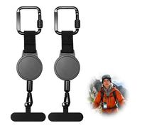 2PCS Cordon Securite Telephone Rétractable pour Ski et Randonnée Lanière