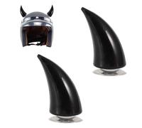 2Pcs Corne de Casque de Moto Cornes de Diable pour Casque avec Ventouse Accessoires de Décoration de Klaxon de Casques pour Vélo Voiture Électrique Noir