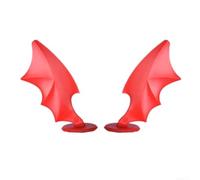 2pcs Cornes pour diable pour casque pour moto ABS pour déco 2pcs(B) | ABS pour robuste, résistant aux UV, pluie et neige, design cornes pour diable, mat, 2 pièces