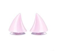 2pcs Cornes pour diable pour casque pour moto ABS pour déco 2pcs(E) | ABS pour robuste, résistant aux UV, pluie et neige, design cornes pour diable, mat, 2 pièces