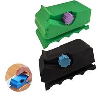 2pcs Coupe-Carton pour Griffoir À Chat, Coupe pour Griffoirs De Chat,Cutter en Carton imprimé en 3D pour Gratteurs de,Outils De Découpe pour Fabriquer Un Lit pour Chatm.(Vert + Noir)