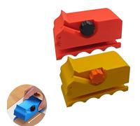 2pcs Coupe-Carton pour Griffoir À Chat, Coupe pour Griffoirs De Chat,Cutter en Carton imprimé en 3D pour Gratteurs de,Outils De Découpe pour Fabriquer Un Lit pour Chatm.(Rouge + Jaune)