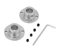 2Pcs Couplage D'Axe de Bride En Acier M4 Rigide Id Connecteur 12Mm Od 18Mm Coupleur Arbre Moteur
