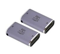 2pcs Coupleurs HDMI Femelle vers Femelle, Adaptateur de Coupleur D'extension Femelle Haute Vitesse HDMI, Connecteur D'adaptateur D'extension 3D 8K HD, pour Console de Jeu de Projecteur HDTV
