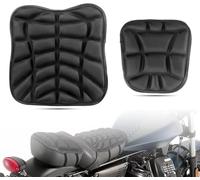 2Pcs Coussin de Selle Moto pour Honda CB 500 Hornet, Confort Absorption des Chocs sur-Selle Respirant Et Anti-Pression pour Longs Trajets,B/Style 2