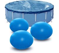 2pcs Coussin Piscine Hivernage Ø 4ft, Coussin Gonflable Piscine Hivernage, Flotteur Hivernage Piscine, Ballon Hivernage Piscine