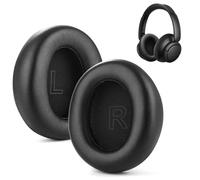 2Pcs Coussinets de Rechange,Coussinets d’Oreille, Coussinets D’Oreille en Cuir Protéiné Plus Doux Coussinets de Rechange compatibles avec Casque Anker Soundcore Life Q30/Q35(Noir)