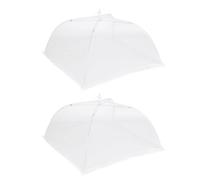 2PCS Couverture Alimentaire en , 32x32cm Pliable Tente Alimentaire Parapluie Couvertures de Bol Réutilisables pour Garder les Vols à l'Écart pour BBQ Pique-Niques Piscine Fête