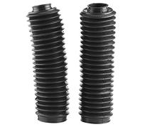 2pcs Couverture Couvercle Anti-Poussière de Fourche Avant en Caoutchouc Moto Botte Housse de Protection Moto Fourche Avant