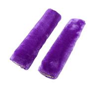 2pcs couverture de ceinture de sécurité de voiture doux épaulettes de ceinture de sécurité violet noir beige pour adultes femmes enfants, camion, SUV, tissu confortable, protections (Violet)