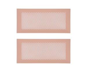 2pcs Couverture D'évent D'épreuvage pour bébé pour le Sol de la Maison, Couverture D'évent en Silicone Souple pour bébé pour le Mur de la Maison, le Sol du Plafond, le Registre (Brun)